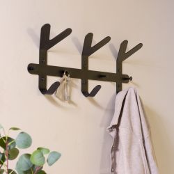 Spinder Design Frondo wandkapstok 66 cm breed - zwart