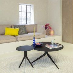 Spinder Design Daley High bijzettafel 45 cm hoog - zwart