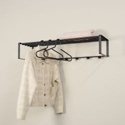 Spinder Design Rex 2 XL wandkapstok - zwart