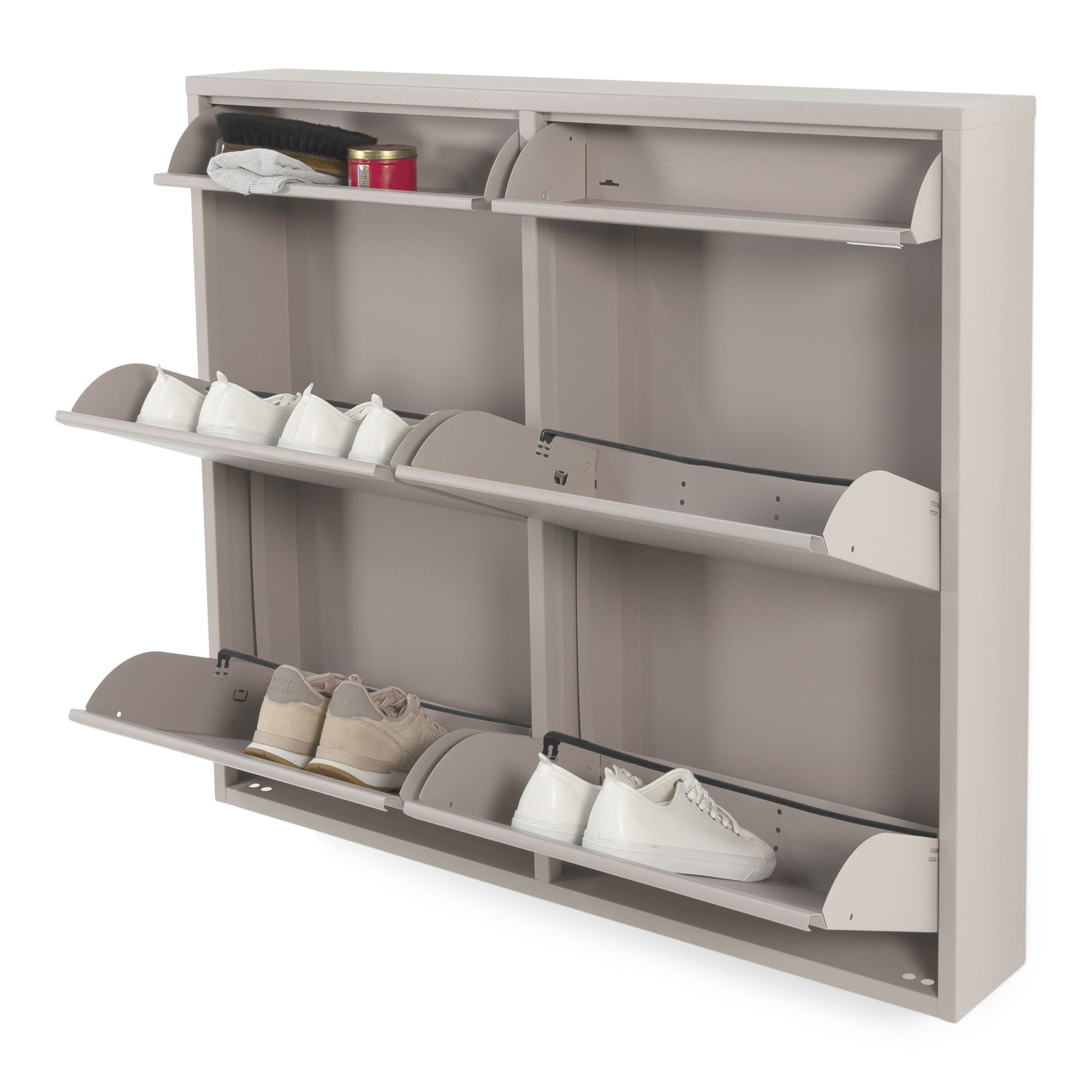 Spinder Design Billy 6 schoenenkast - silky taupe