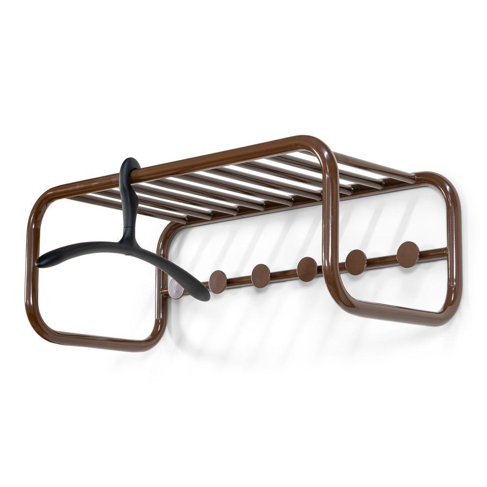 Spinder Design Retro wandkapstok - chocolate brown
