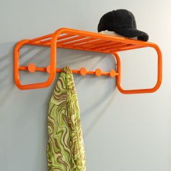 Spinder Design Retro wandkapstok - pure orange