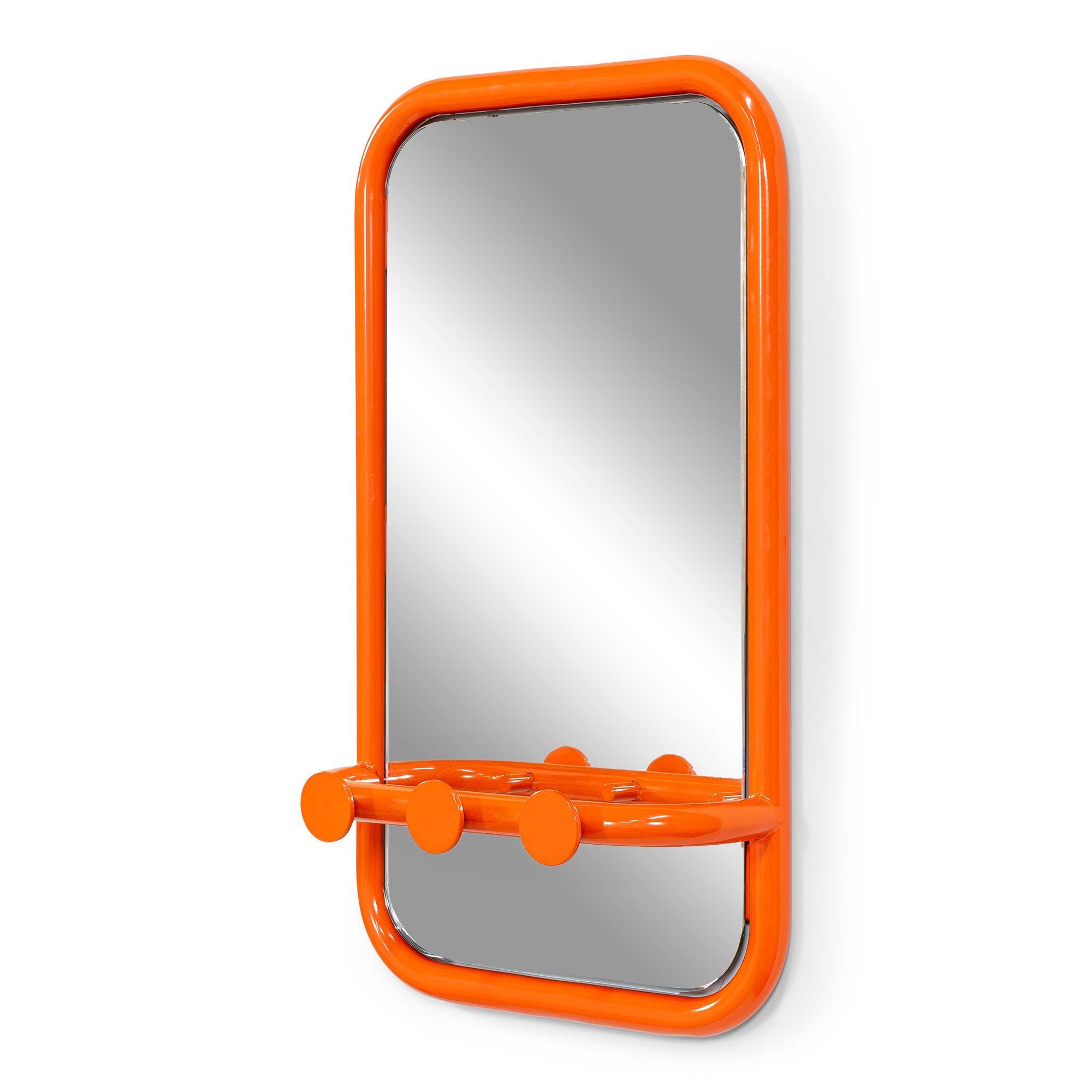 Spinder Design Retro spiegel 60x35 cm - pure orange