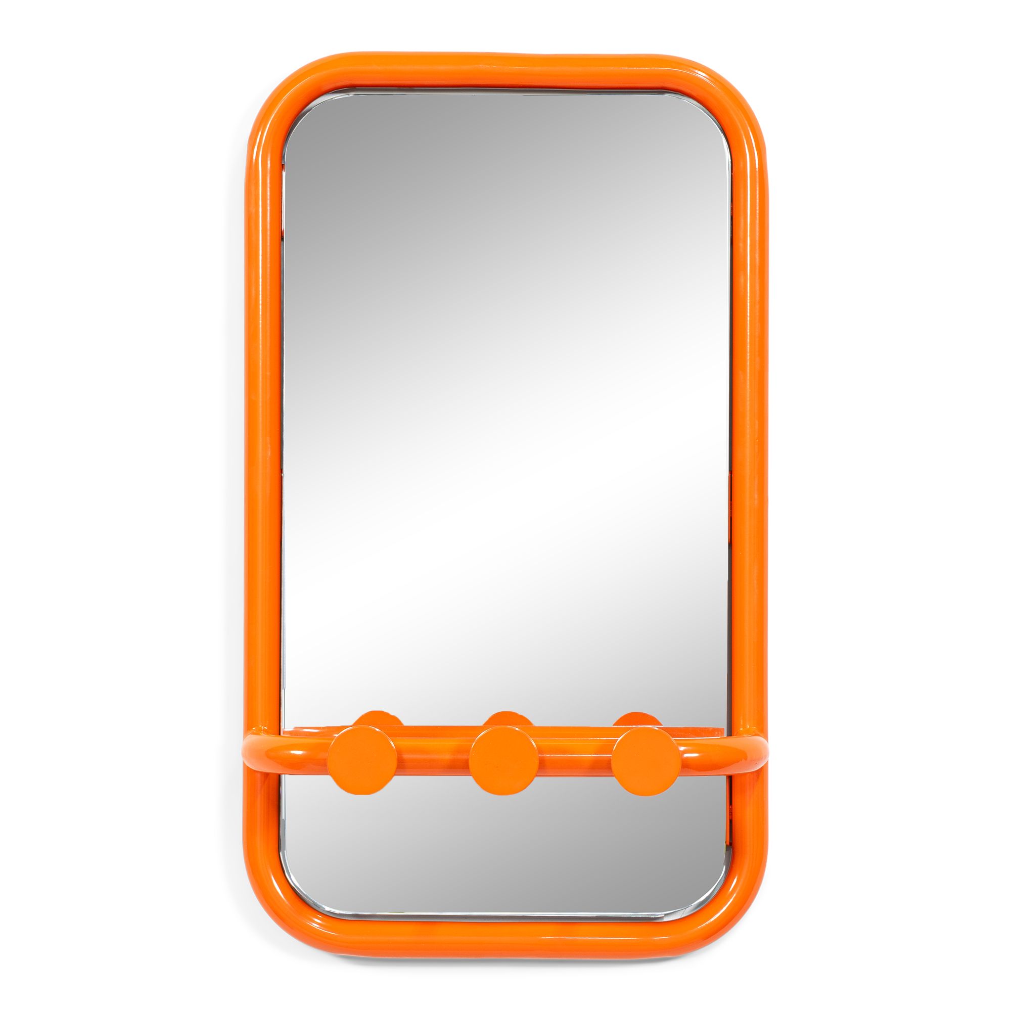 Spinder Design Retro spiegel 60x35 cm - pure orange