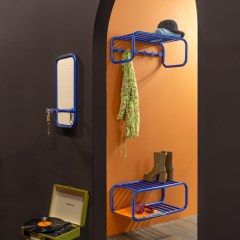 Spinder Design Retro spiegel 60x35 cm - ultramarine