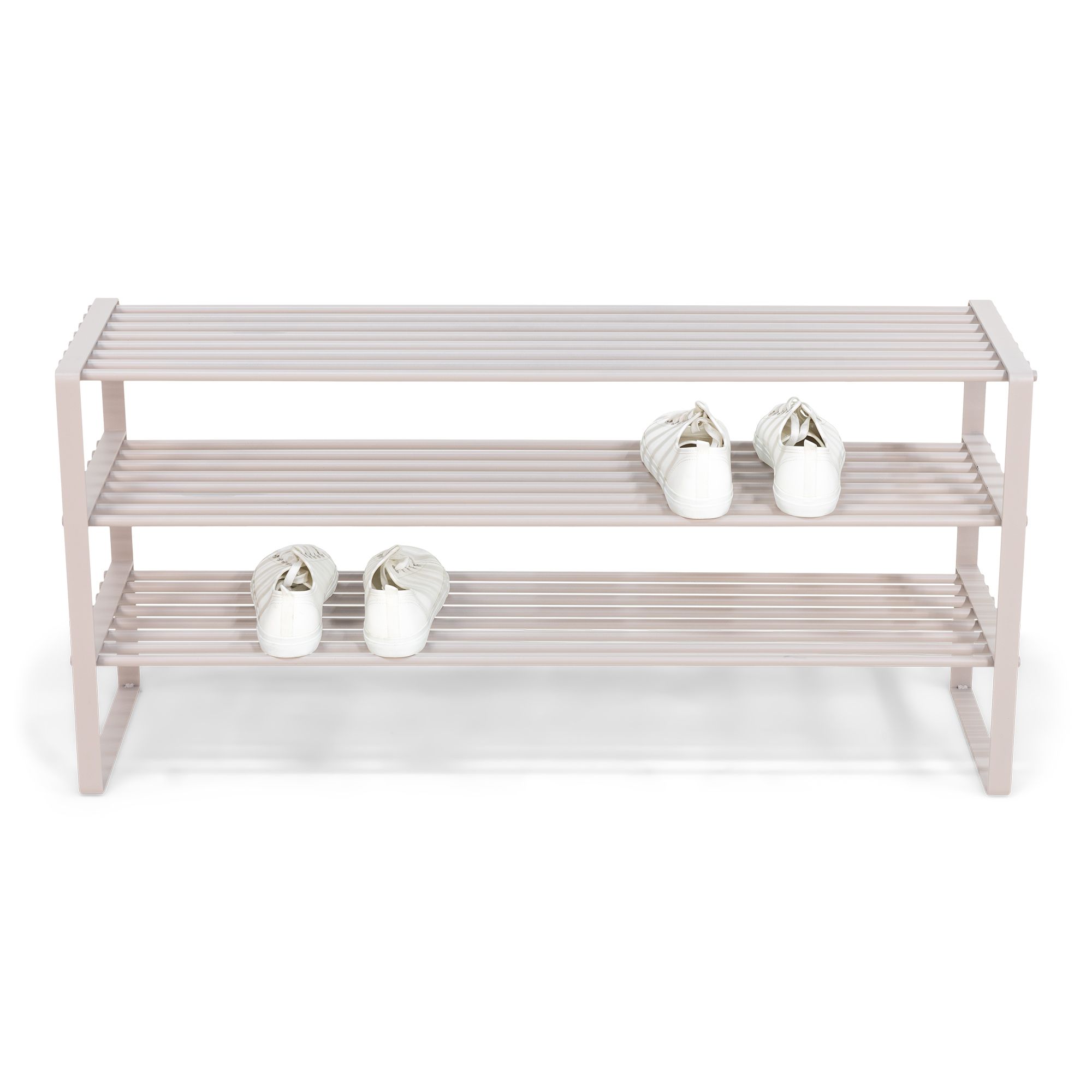 Spinder Design Rex SR2 100cm dubbel schoenenrek - silky taupe