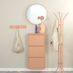 Spinder Design Leatherman 3 wandkapstok - clay terra