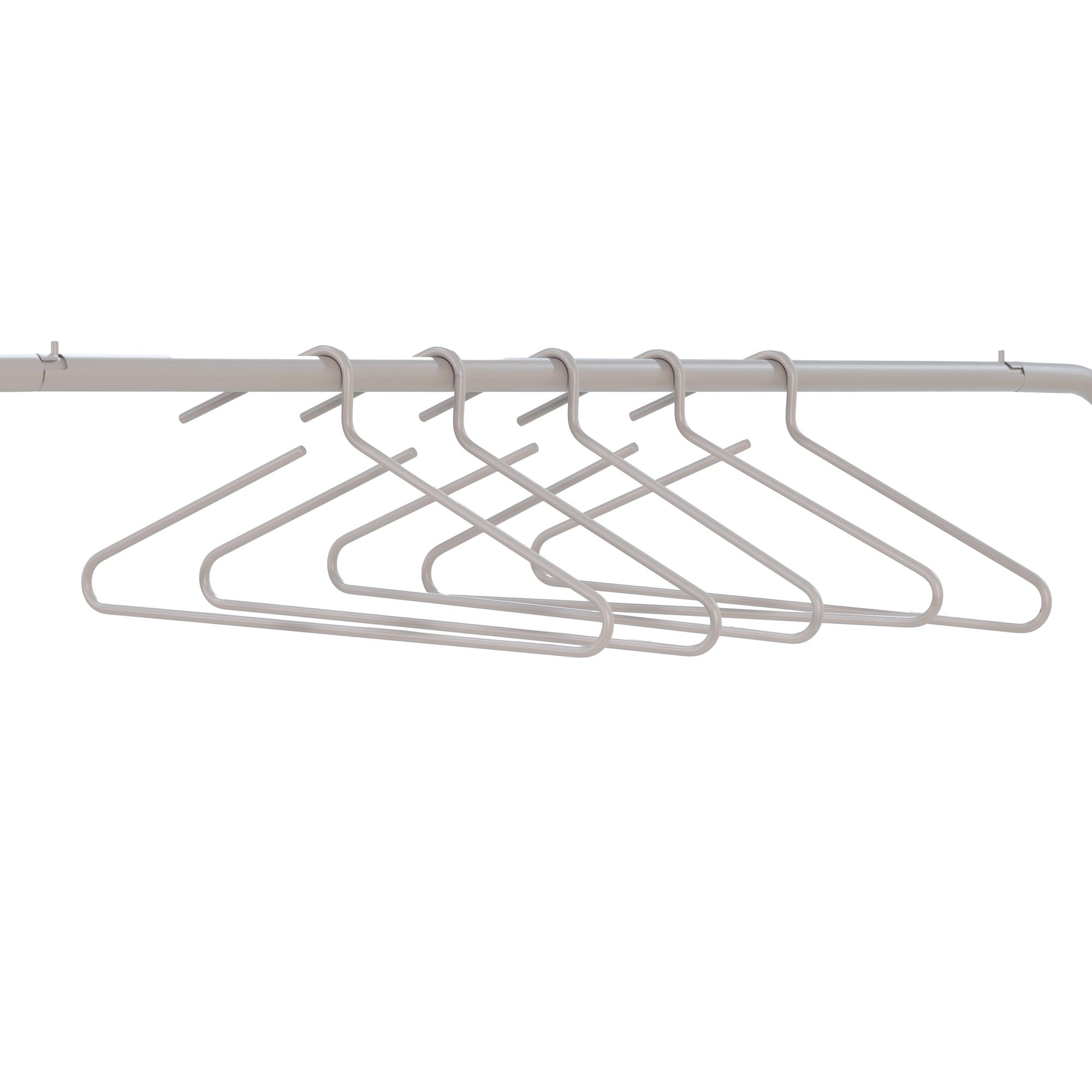 Spinder Design Hang-on kledinghangers (set van 5 stuks) - silky taupe