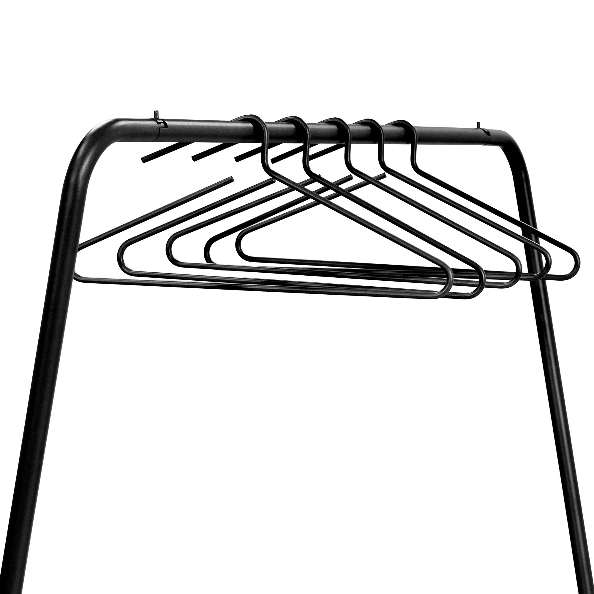 Spinder Design Hang-on kledinghangers (set van 5 stuks) - zwart