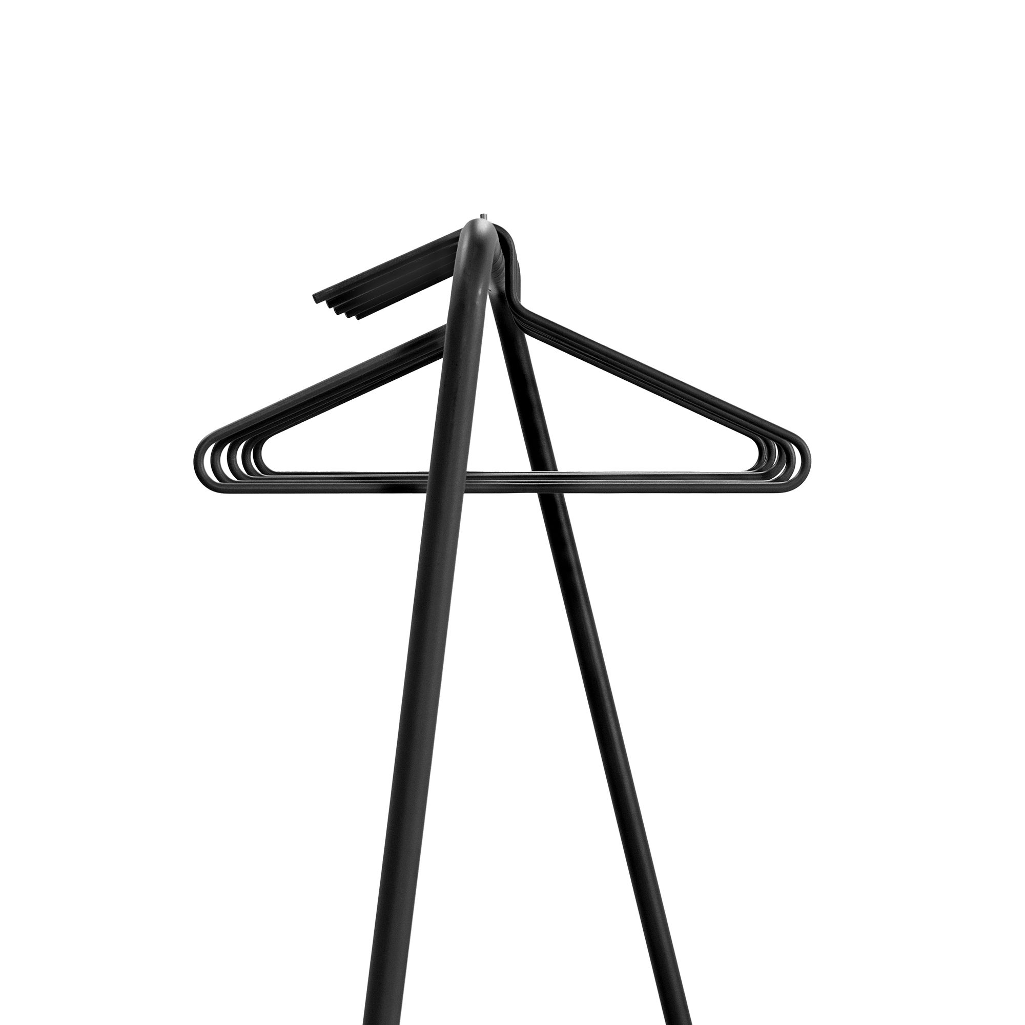Spinder Design Hang-on kledinghangers (set van 5 stuks) - zwart