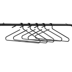 Spinder Design Hang-on kledinghangers (set van 5 stuks) - zwart