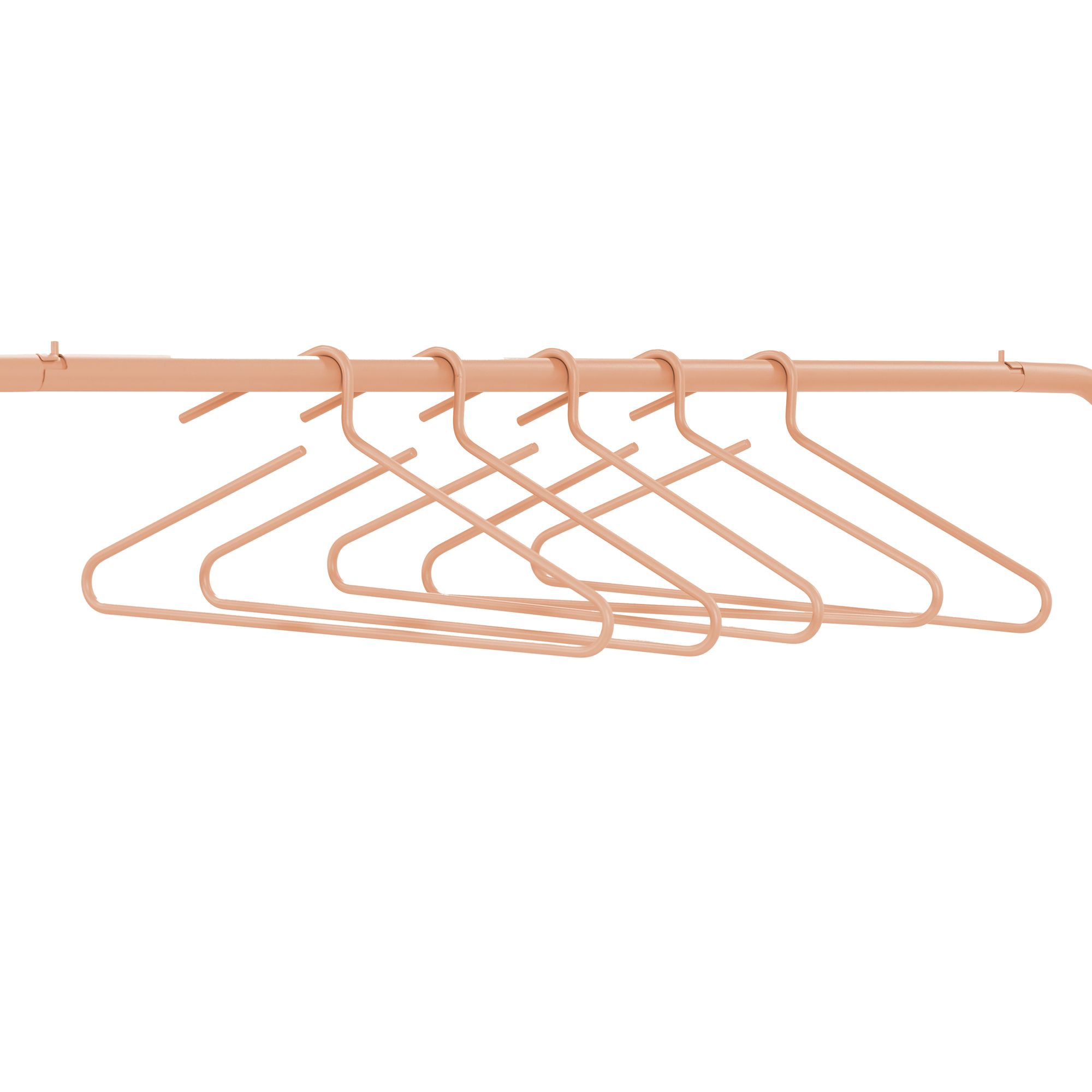 Spinder Design Hang-on kledinghangers (set van 5 stuks) - clay terra