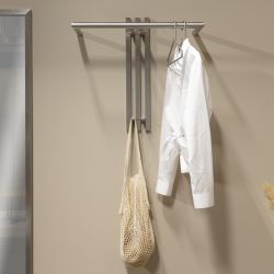 Spinder Design Senza 1 wandkapstok - rvs