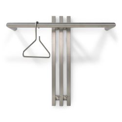 Spinder Design Senza 1 wandkapstok - rvs