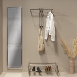 Spinder Design Senza 1 wandkapstok - rvs