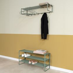 Spinder Design Rex SR2 100cm dubbel schoenenrek - dusty green