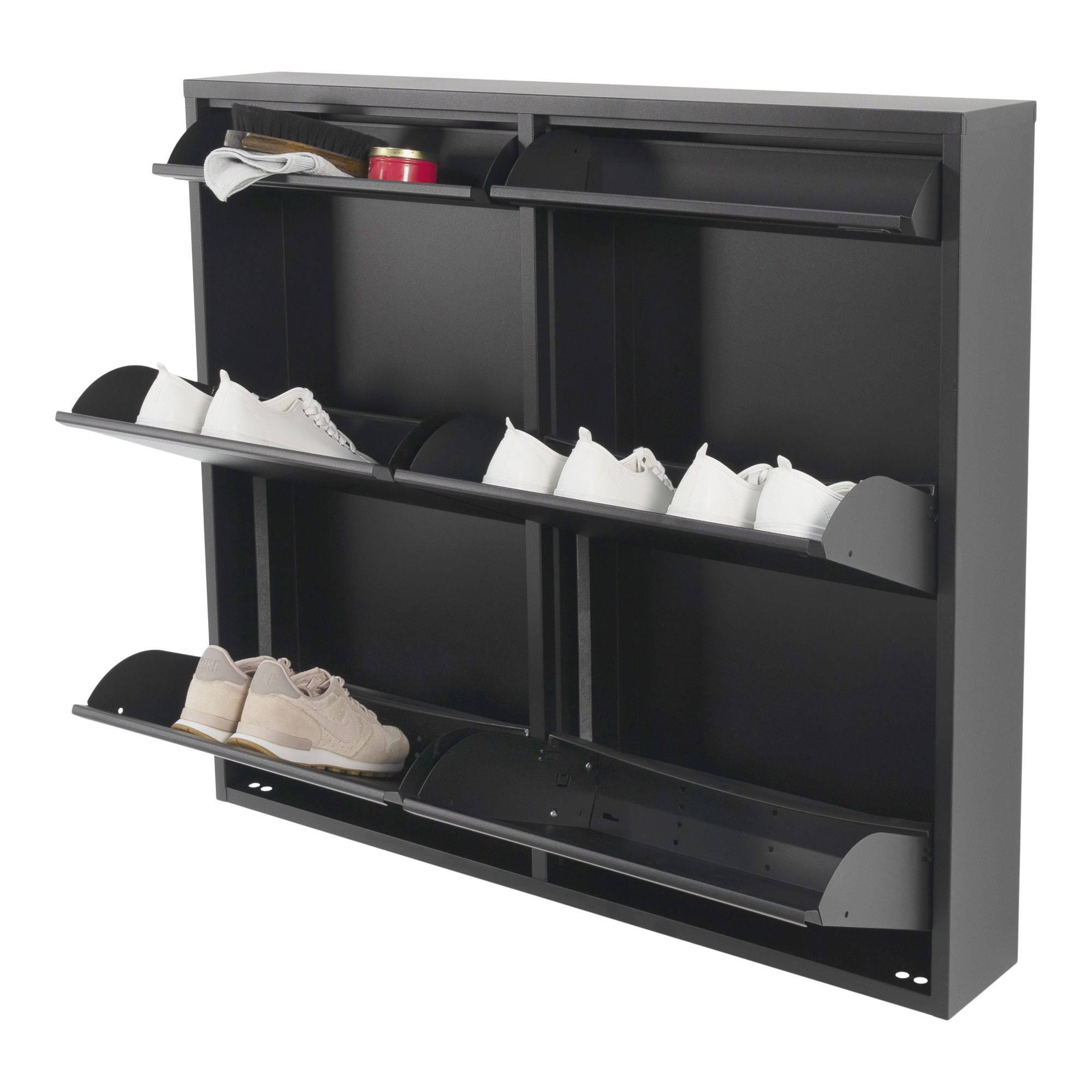 Spinder Design Billy 6 schoenenkast - zwart