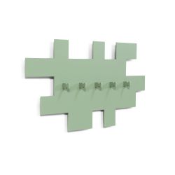 Spinder Design Tetromino wandkapstok - dusty green