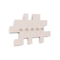 Spinder Design Tetromino wandkapstok - silky taupe