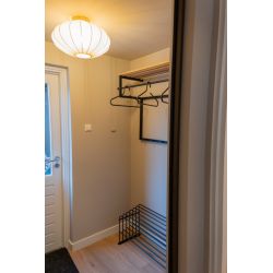 Spinder Design Rizzoli XL (100 cm) wandkapstok - zwart/eikenhout