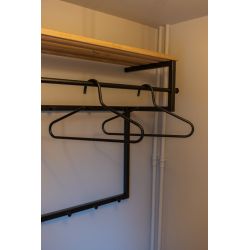 Spinder Design Victorie kledinghangers (set van 5 stuks) - zwart