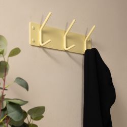 Spinder Design Fusion 3-haaks wandkapstok - butter yellow