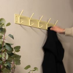 Spinder Design Fusion 5-haaks wandkapstok - butter yellow