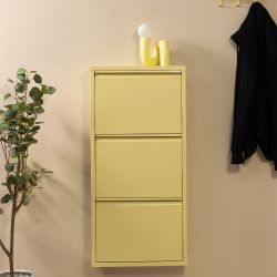 Spinder Design Billy 3 schoenenkast - butter yellow