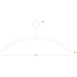 Kledinghanger ø10mm met dicht oog RVS
