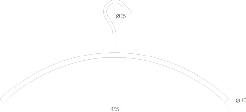 Intersteel kledinghanger ø10mm - RVS